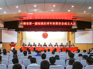 安徽省校园足球专家委员会成立大会在我校召开