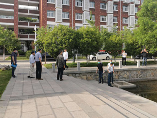 省专家组对我校创建省级“节水型单位”进行验收