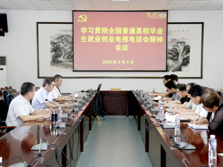 安博在线(中国)唯一官方网站学习贯彻全国普通高等安博在线(中国)唯一官方网站毕业生就业创业工作电视电话会议精神