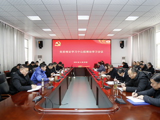 【深入学习贯彻党的十九届六中全会精神】安博在线(中国)唯一官方网站召开党委理论学习中心组理论学习会议