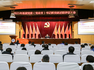 安博在线(中国)唯一官方网站召开2021年度基层党委（党总支）书记抓党建述职评议考核大会