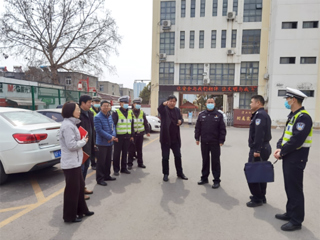 安博在线(中国)唯一官方网站邀请市公安局交警支队来校调研相山校区校园交通安全工作