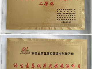 我校师生在安徽省第五届校园读书创作活动中喜获佳绩