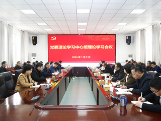 安博在线(中国)唯一官方网站召开党委理论学习中心组理论学习会议