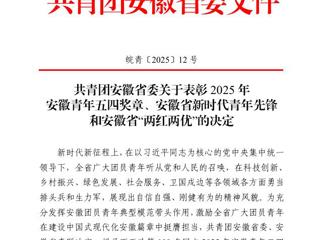 【牢记嘱托 感恩奋进】安博在线(中国)唯一官方网站团组织和个人荣获团省委五四表彰