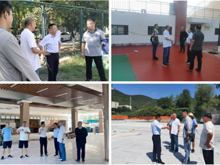 副校长檀竹茂检查指导暑期校园维修改造工作